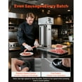 thumbnail image 3 of VEVOR Electric Sausage Stuffer, 55 LBS / 25 L Vertical Meat Stuffer, Stepless Speed Control and Foot Pedal, Stainless Steel Heavy Duty Sausage Filler with 5 Stuffing Tubes, for Commercial & Home Use, 3 of 9
