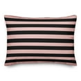 thumbnail image 2 of Creative Products Blush And Black Stripes 20 x 14 Spun Poly Pillow, 2 of 3