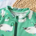 thumbnail image 7 of Baby Boy Swimsuit 9-12 Months Toddler Boy Swimsuit Shark Print Long Sleeve One Piece Zipper Swimwear Infant Rash Guard Bathing Suit Beachwear, 7 of 7