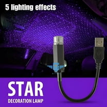 HIBIBUD Car Interior Roof LED Star Light Atmosphere Starry Sky Night Light