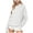 White, variant on vigerkar Women Polka Dot Hoodie Oversized Hooded Sweatshirt Long Sleeve Drop Shoulder Graphic Print Hoodies with Pocket (White, L)