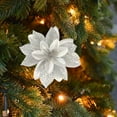 thumbnail image 3 of Qwtwty Christmas Tree Decorations 1Pcs Christmas Tree Decoration Simulation Flowers Cloth Material Simulation Flowers for Weddings Parties Halls And Other Decorations Holiday Gifts, 3 of 6