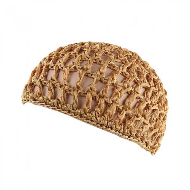 5 uds red de malla para el pelo, gorro de red de pelo corto grueso de ganchillo, sombrero de redecilla de punto de rayón suave para dormir, adorno de cubierta de redecilla para mujer, accesorio para e Feliz Sencillez