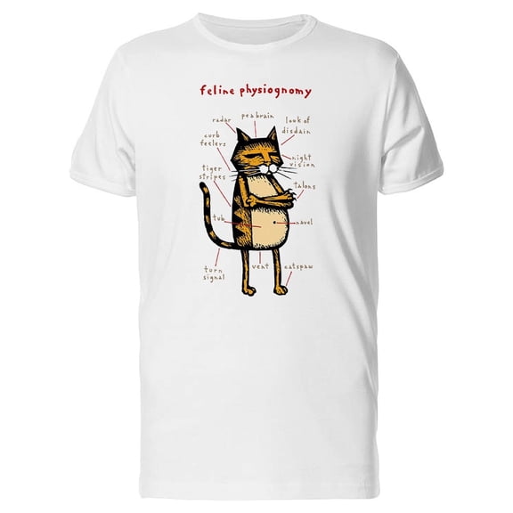 Feline Anatomy Tee Men's -Image by Shutterstock