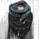 thumbnail image 3 of Women Scarf Winter Horse Print Scarf Button Soft Wrap Plush Velvet Warm Scarves Shawls Vintage Style Neck Wraps Neck Scarves, 3 of 4