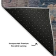 thumbnail image 5 of Addison Rugs Mayfield Premium Machine Washable Traditional Global Blue Rectangle Rug, 8' X 10' Machine Washable Traditional Global Blue Oversized Sherpa Throw Blanket, 5 of 6