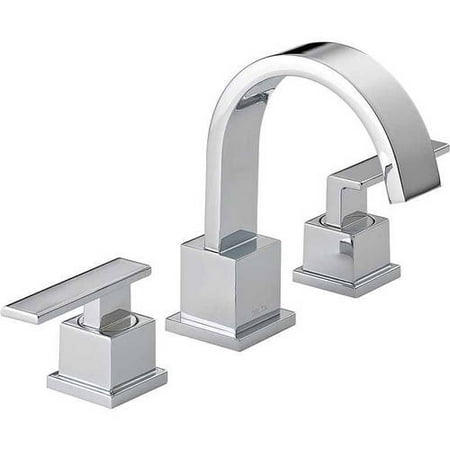 - Delta Vero Two Handle Widespread Bathroom Faucet, Chrome