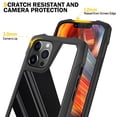 thumbnail image 3 of IPhone 12 PRO MAX Wallet Case Layers Hybrid Anti-skid+ shockproof Case with Free Alarm Protection Gift for apple phone and Free Shipping (GREEN COLOR IS AVAILABLE), 3 of 3
