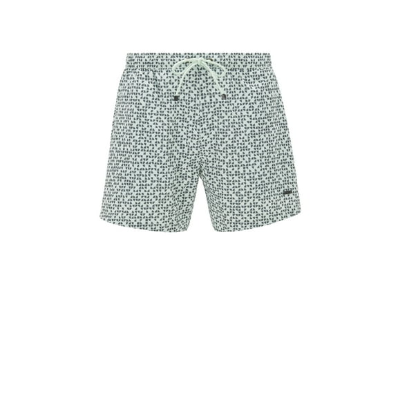 Boss Men's Tile-print swim shorts in quick-drying fabric