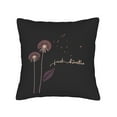 thumbnail image 4 of Set of 2 18x18in Throw Pillow Covers with Minimalist Design Purple Stems ' Just Breathe ' Quote - Perfect for Couch Bed Car, 4 of 8