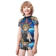 thumbnail image 2 of Yu-Gi-Oh Boys 2-Piece Swimsuit Set, Short Sleeve Rash Guard & Swim Trunks, 2 of 7