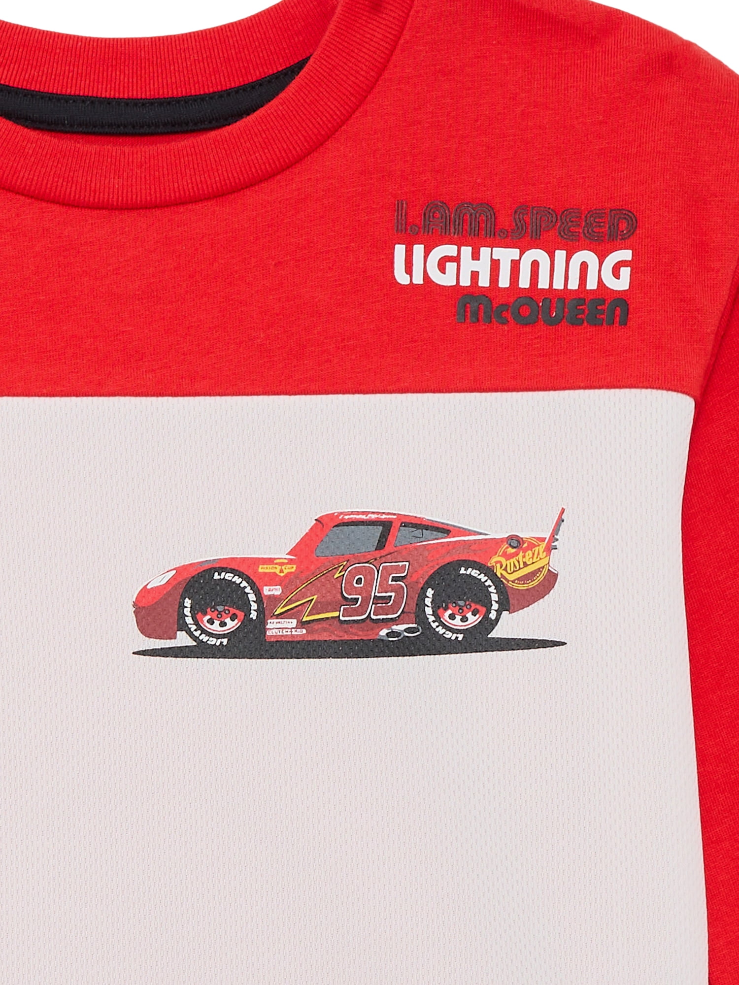 Disney Pixar Cars Toddler Boys Graphic Crewneck Pullover with Long Sleeves, Sizes 12M-5T