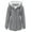 Grey, variant on Women's Plus Size Winter Coat Recycled Puffer Jacket Warm Thicken Parka Overcoat with Removable Hood