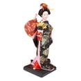 thumbnail image 3 of Muñeca geisha japonesa étnica, figura coleccionable, adorno de 23 cm, estatua artesanal de mujer, muñeca kimono para mesa, estante, regalo para niños Estilo J, 3 of 8