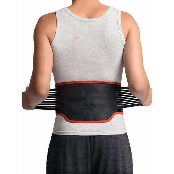 Faja lumbar biomagnética MAXAR para dolor lumbar en mujeres y hombres. Soporte lumbar con 34 potentes imanes y tecnología de infrarrojo lejano. Soporte lumbar para ciática, hernia discal y escoliosis.