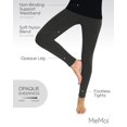 thumbnail image 3 of MeMoi Women's Premium Fleece Lined Winter Footless Tights - Womens - Female, S-M, Gray, 3 of 8