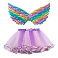 thumbnail image 3 of sususu Flower Girl Dresses Girls Ballet Tutu Skirt With Heart Mesh Layer Detachable For Dance Performance Party Dress&nbsp;Up Clothes for Girls, 3 of 7