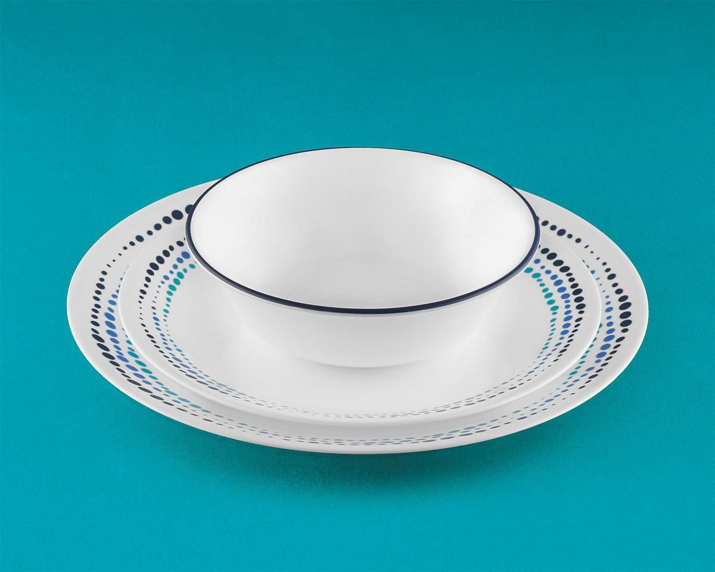 Corelle Ocean Blues 18 oz Glass Cereal/Soup Bowl, Corelle 18oz bowl