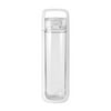 KOR ONE BPA Free Clear Reusable Water Bottle I 750mL I 25 Oz I Safe & Non-Toxic I Sustainable & Eco-Friendly I Leak Proof I One Click Cap w/ Handle I Wide Mouth I Great for Travel & Workouts