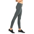thumbnail image 4 of "Women's Cotton Stretch Ankle Length Slim Fold-Over Tight Leggings // Solid (3PK: H Grey/H Grey/H Grey), Size: M", 4 of 5