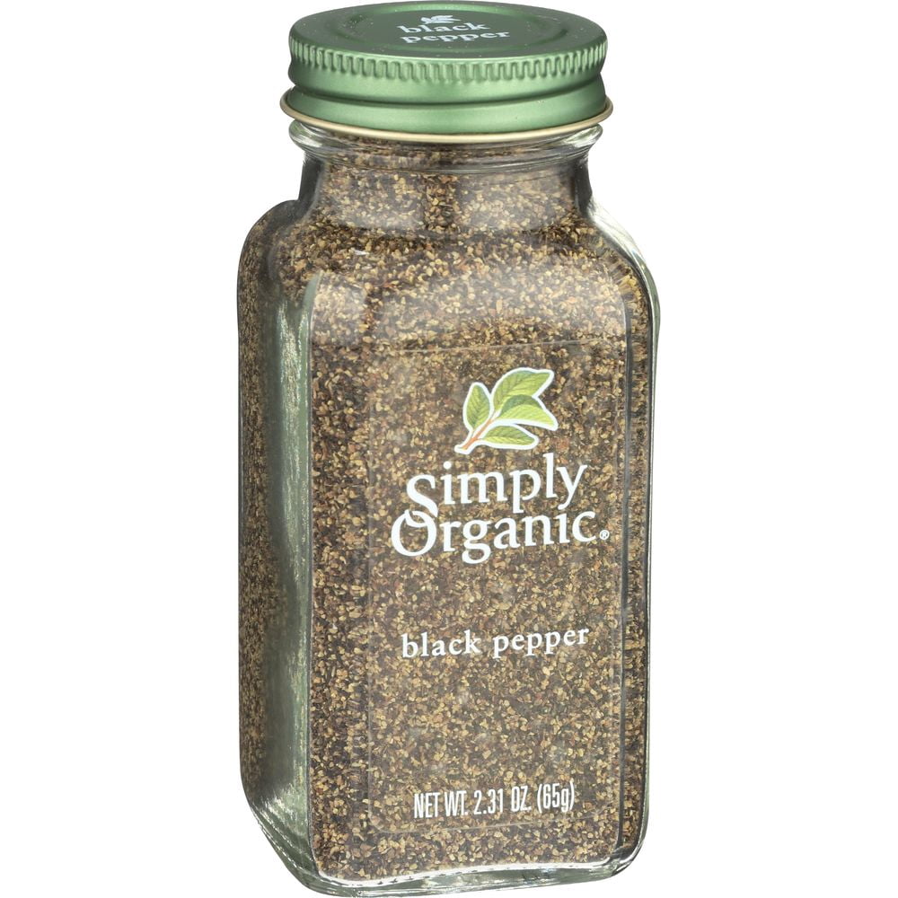 Simply Organic Black Pepper, 2.31 Ounce -- 6 per Case.
