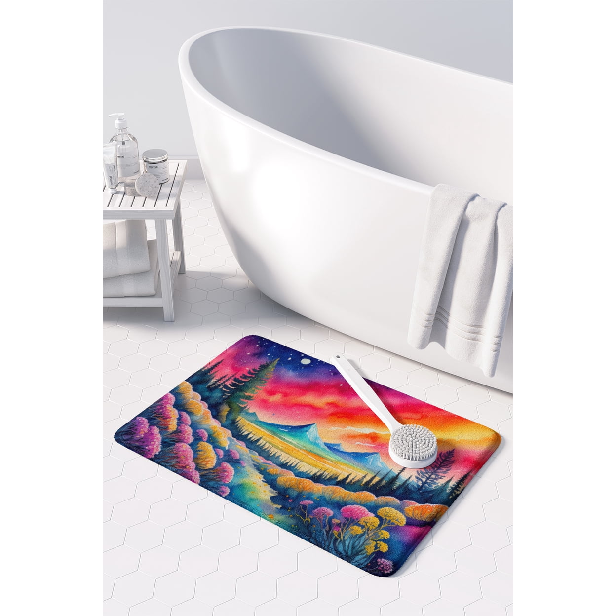 Carolines Treasures DAC1464RUG 19 x 27 in. Unisex Yarrow in Color Memory Foam Kitchen Mat