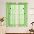 thumbnail image 1 of Sheer Curtains with 3D Butterfly Brooch for Window Decoration and Light Filtering, 1 of 7
