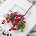 thumbnail image 4 of Nvzi Red Artificial Berry Stems, 6 Pack Artificial Fruit Berry Holly Christmas Berries for Christmas Tree Ornaments DIY Wreath Festival Holiday Home Deco, 4 of 4