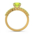 thumbnail image 7 of 2.25 Carat Round Cut Peridot Gemstone Latest Engagement Ring for Girls Solid 14K Yellow Gold Size 7 by Diamond-Capitals, 7 of 7