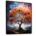 thumbnail image 2 of Designart "Spectrum Of Colorful Oaks I" Tree Oak Floater Framed Canvas Art Print, 2 of 5