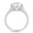 thumbnail image 3 of Luxe Jewelry Designs Stainless Steel Women's Engagement Ring with Round CZ Stone - Size 9 (Pack of, 3 of 4