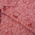 thumbnail image 5 of Men's Three-Button Henley Neck Short Sleeve T-Shirts Casual Shirts Breathable V Neck Tee Summer Basic Tops Wine,XL, 5 of 6