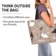 thumbnail image 2 of Balery Chicken Bolsa Tote Estilo Estético con Cremalleras, Bolsa de Hombro, Bolsa de Compras Grande y Plegable, 2 of 8