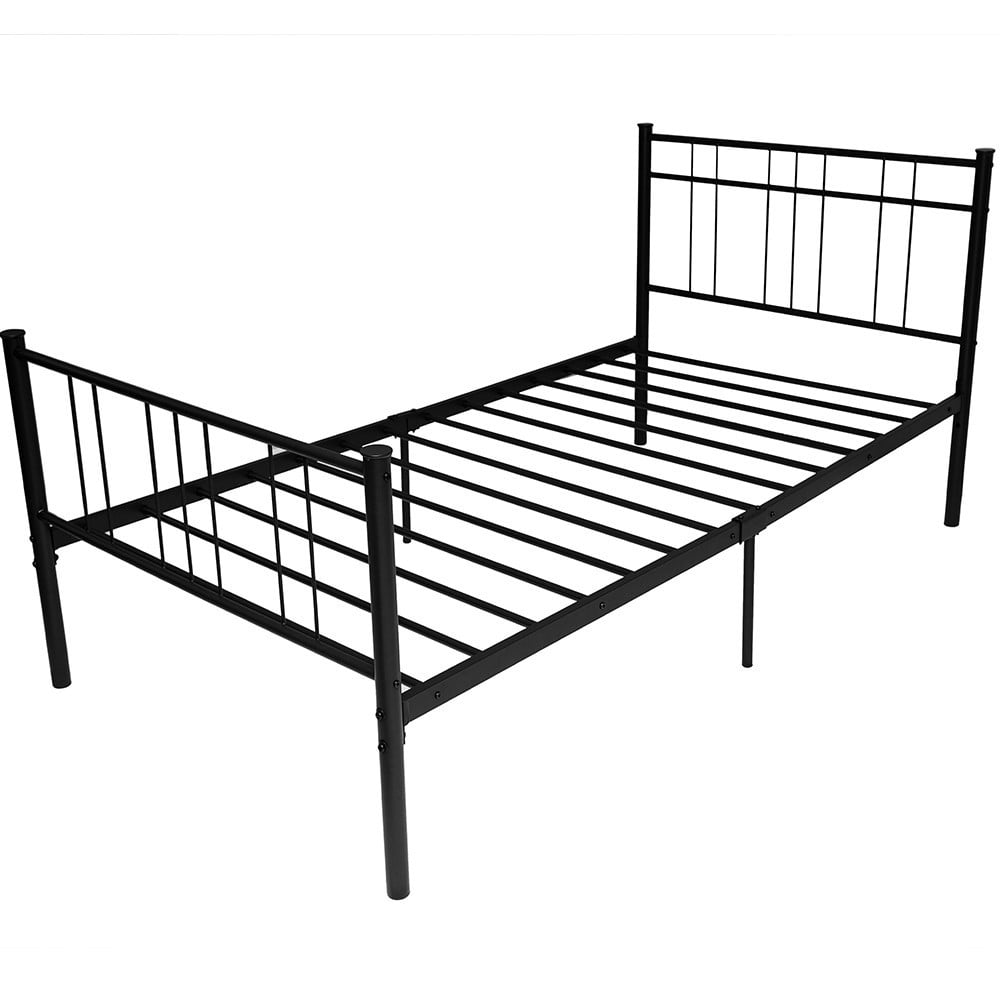 Metal Bed Frame NoiseFree Heavy Duty Bed Frame Iron Frame Platform Bed
