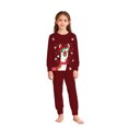 thumbnail image 6 of Bainana Kids Christmas Pajamas Unisex Animals Print Long Sleeve T-Shirt Pants Homewear Boys And Girls Stylish Fit Matching Set, Size 4-5 Years, 6 of 8