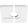 thumbnail image 2 of 12"OD x 3"ID x 4"C x 1"P Lucan Architectural Grade PVC Contemporary Ceiling Medallion, Two Piece, 2 of 11