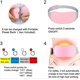 thumbnail image 4 of Almohadilla térmica menstrual, cinturón calefactor, inalámbrico, dispositivo eléctrico, 3 niveles de calor rosa para aliviar el dolor menstrual, 4 of 5