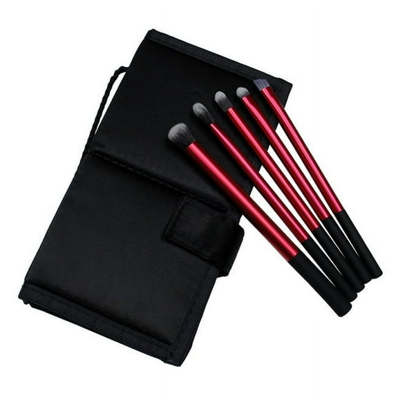 JuneLily Eye Makeup Brushes, 5 PCS Professional Eye shadow, Concealer, Eyebrow, Brushes Set With Carrying Bag