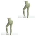 thumbnail image 4 of Guardurnaity Pantalones de yoga de cintura alta para mujer Jogging Pantalones deportivos de entrenamiento en casa de primavera Leggings Pantalones Verde L 2Conjunto, 4 of 6