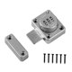 thumbnail image 3 of Cerradura de seguridad giratoria con contraseña, cerraduras resistentes sin llave para gabinetes y cocinas. Plata, 3 of 9