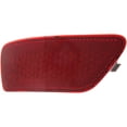 thumbnail image 3 of CAPA For 2011-2021 Grand Cherokee Bumper Reflector Rear, Left Red Plastic, 3 of 5