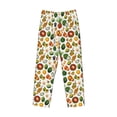 thumbnail image 6 of Uemuo Lemon Fruits Vegetables Pattern Men's Wide Leg Palazzo Lounge Pants with Pockets Light Weight Loose Comfy Casual Pajama Pants-X-Large, 6 of 9