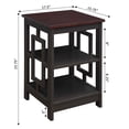 thumbnail image 4 of Convenience Concepts Town Square Table d'Appoint en Finition Bois Espresso, 4 of 5