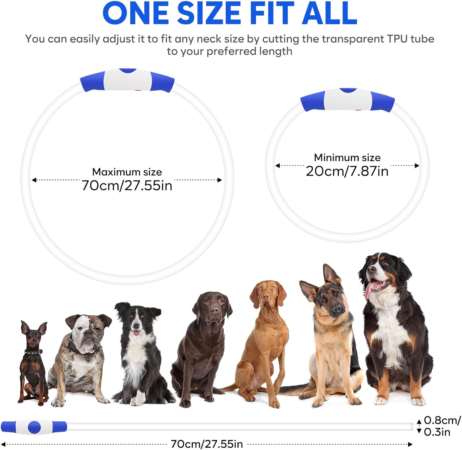 Teddy Run Led Dog Collar USB Rechargeable Safety Collar photo 4
