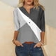 thumbnail image 2 of Elegante blusa casual con manga 3/4 y botones para mujer OAVQHLG3B Store lin121212, 2 of 5