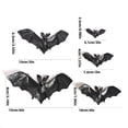 thumbnail image 2 of Glow in The Dark Halloween Bats, 5 Assorted Size Hanging Bats with Attached Ropes, Long Lasting Luminous Spooky Bat Decorations for Indoor and Outdoor Halloween Party Decor, Yard, 2 of 8