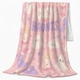 thumbnail image 2 of Haunts Halloween Cute Ghost Moon Pattern Whimsical families, Festive Halloween Scene, Warm Flannel Blanket for Living Room and Family Room, Art Lovers Halloween Gift, Festive Home Decor, 2 of 9