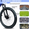 thumbnail image 4 of Ambifirner 24 Inch Mountain Bike with 7 Speeds & Front Suspension Durable Steel Frame, Alloy Rims & Disc Brakes Multiple Colors, 4 of 9