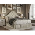 thumbnail image 2 of HMD Isabella Full Tufted Upholstered Panel Bed, Warm Gray, 2 of 5