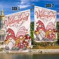 thumbnail image 2 of FLAGWIX Happy Valentine’s Day Gnome Couple Flag TQN2325F House Flag (29.5" x 39.5") - Double Sided Flag Indoor Outdoor, 2 of 4